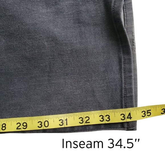 7 For All Mankind Luxe Performance Carsen Grey Jeans Size 32 - Picture 13 of 15